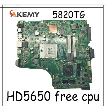

Akemy For Acer ASPIRE 5820 5820T 5820TG laptop motherboard MB.PTN06.001 MBPTN06001 DAZR7BMB8E0 HM55 DDR3 HD5650 free cpu