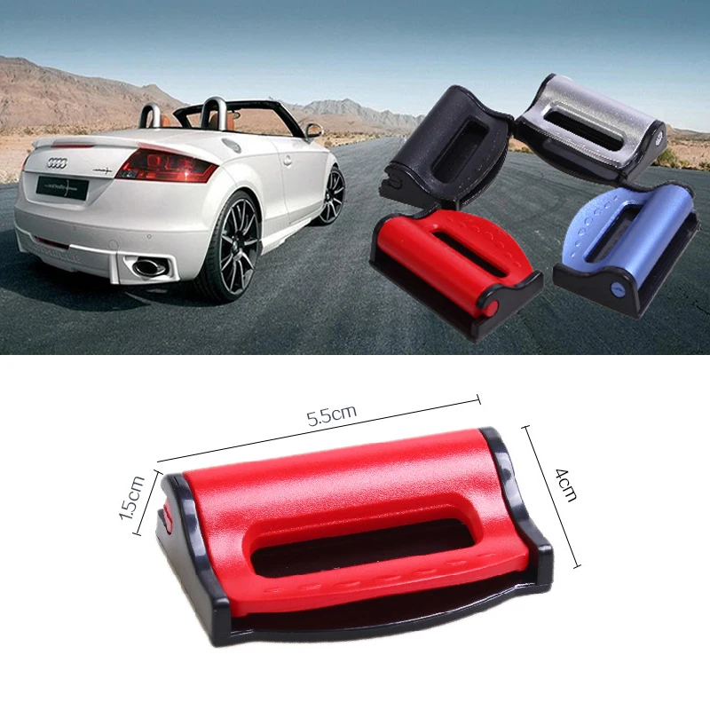 Universal Car Seat Belts Clips Safety Adjustable Auto Stopper Buckle Plastic Clip 4 Colors Interior Accessories Car Safety 2pcs