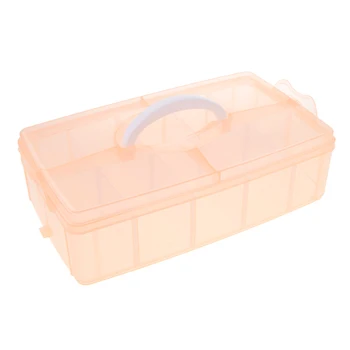 

10 Grids Handheld Storage Box Case Home Organizer Earring Jewelry Container