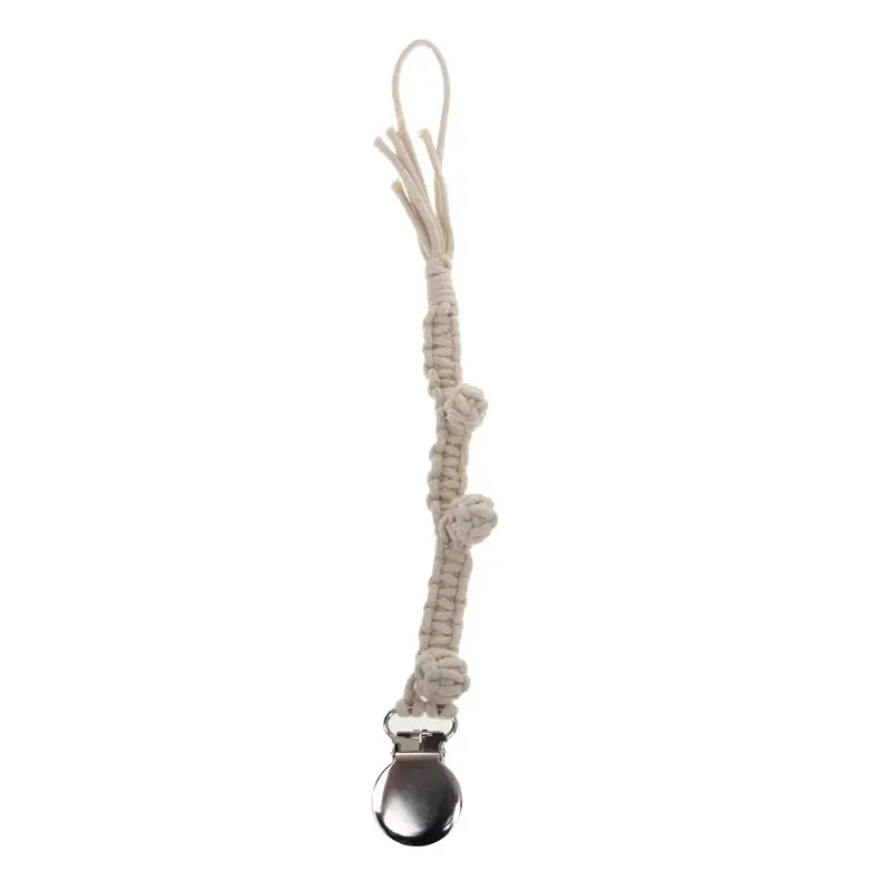 Винтажная вязанная крючком хлопковая прищепка для соски Tassle соска цепь для ребенка соска жевательная игрушка пустышки зажимы