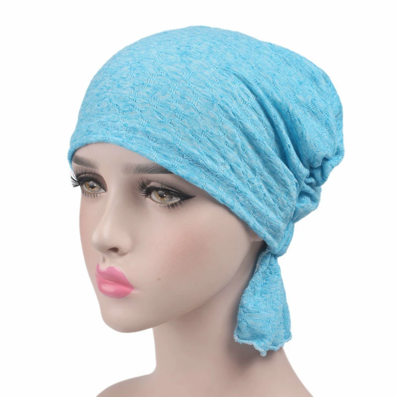 Модный тюрбан для женщин Качество хлопок Простые хиджабы мусульманские повязки на голову украшения поп шапочка для химиотерапии Аксессуары для повязки