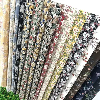 

2020 high-grade chiffon printing cloth South Korea silk floral fabric / 1 m