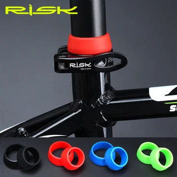 

Set of 2 Packs Risk Road Mountain Bike Bicycle Seat Post Waterproof Ring Silicone Rubber Dust Cover Seatpost Protective Case