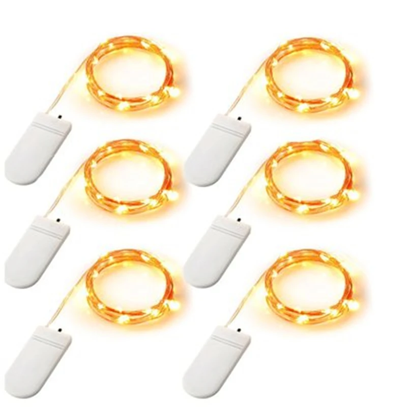 

LED String lights 2M 3M 5M Button Battery Operated Garland LED String Light for Xmas Wedding Party Decoration