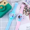 Flash Light Children Watches with Bracelet Silicone Strap Princess Elsa Frozen Sophia Girls Watch Student Clock reloj infantil 5