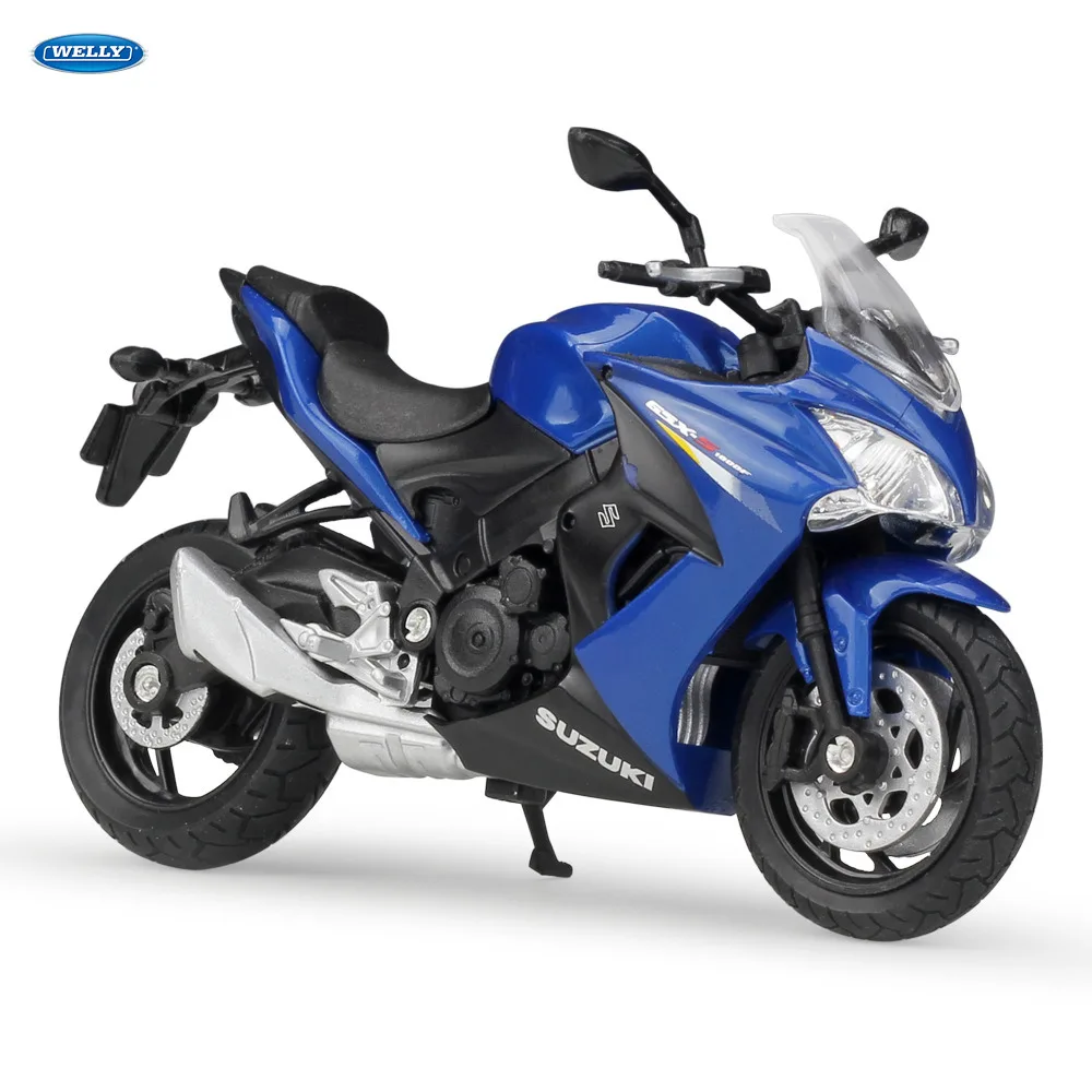 

WELLY 1:18 2017 SUZUKI GSX-S1000F Diecast Alloy Motorcycle Model Toy For Children Birthday Gift Toys Collection