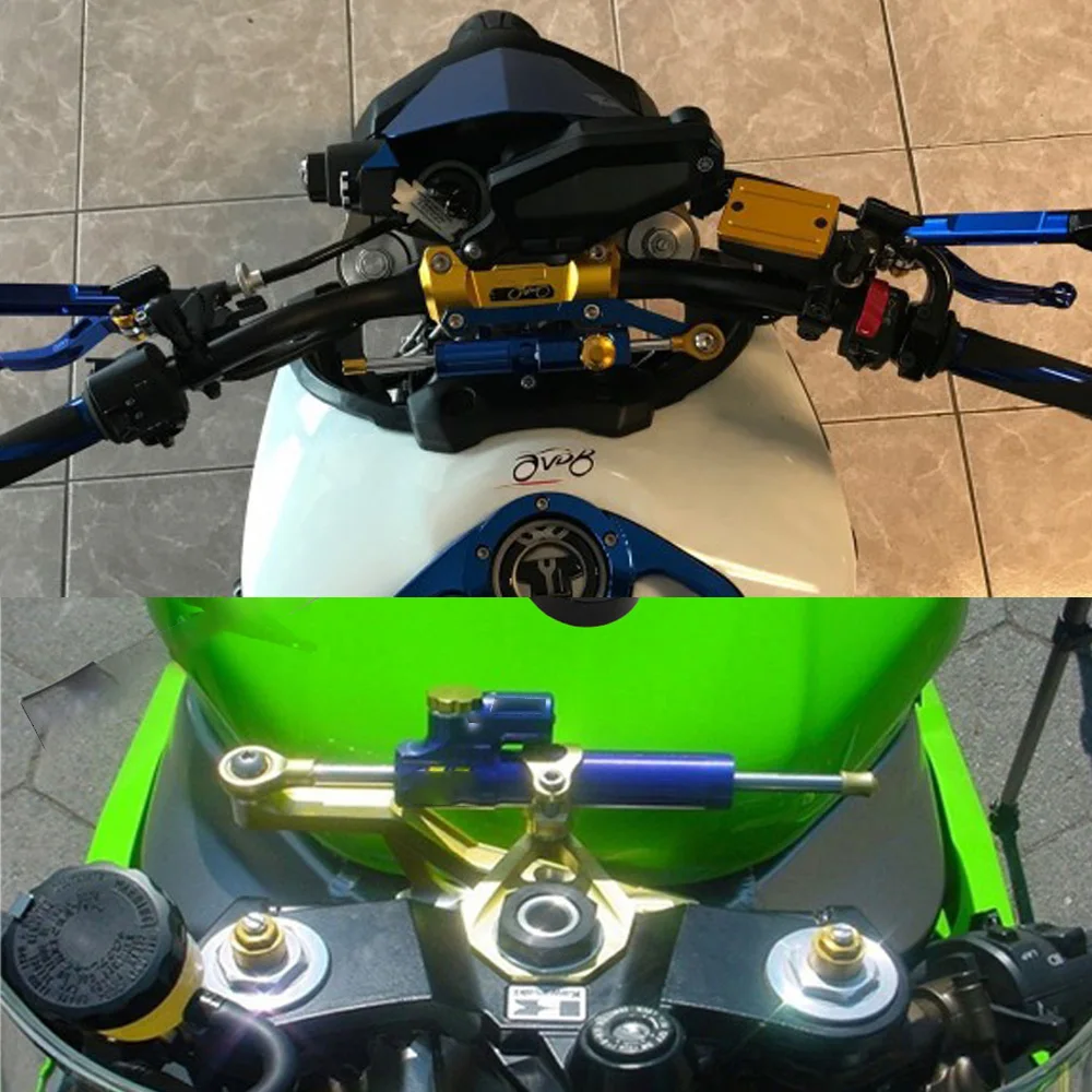 Для Kawasaki Z800 Z 800 2013 Мотоцикл CNC регулируемый рулевой демпфер Стабилизатор кронштейн монтажные комплекты