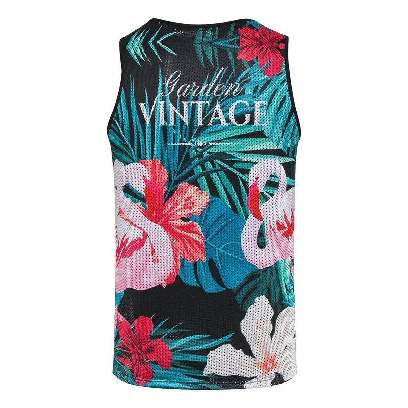 

Unisex Basketball Jerseys Nature Scene Prints Mesh Design Breathable Quick Dry Sleeveless Outdoor Sports Vest for youth students