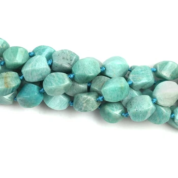

15*22mm Natural Irregular Amazonites Loose Spacer Beads For Jewelry Making DIY Necklace Bracelet Accessories 15Inches