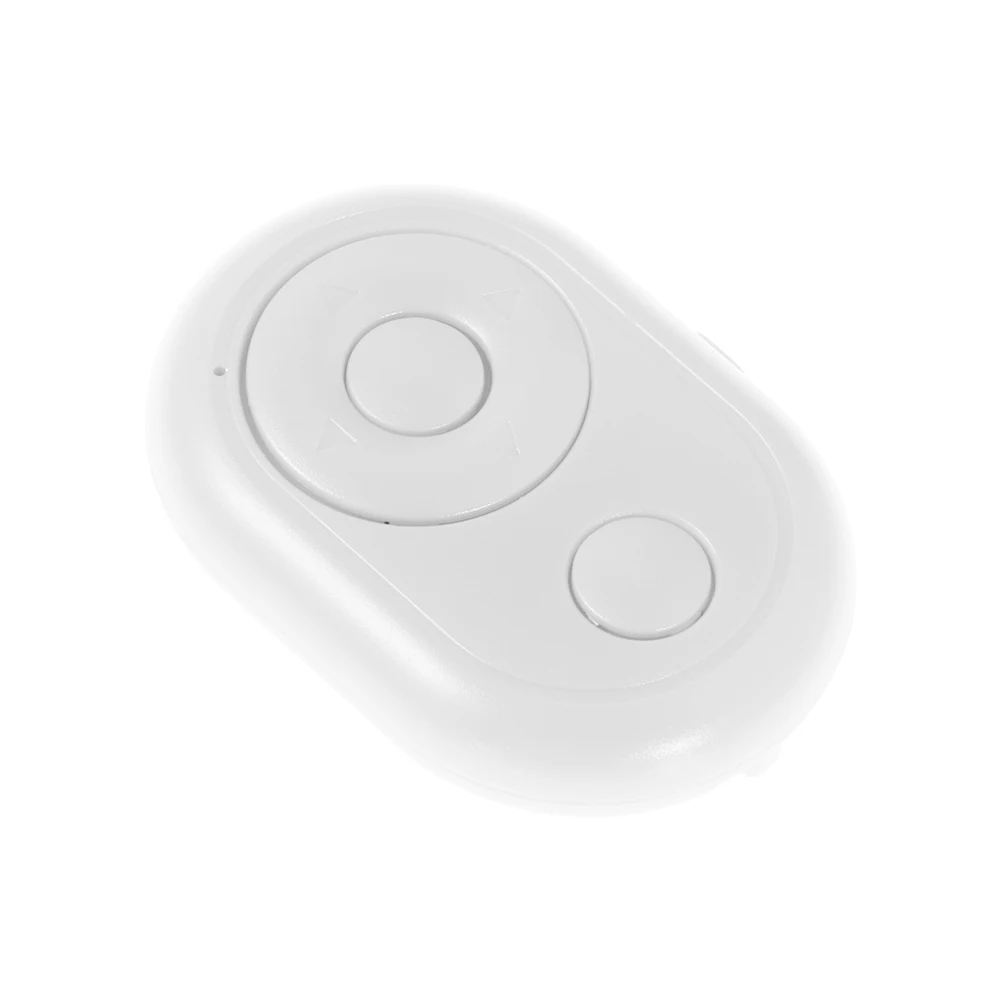 white Мини-кнопка спуска камеры беспроводной пульт дистанционного управления Bluetooth затвор PPT управление селфи палка для Android iPhone Xs samsung - Цвет: white