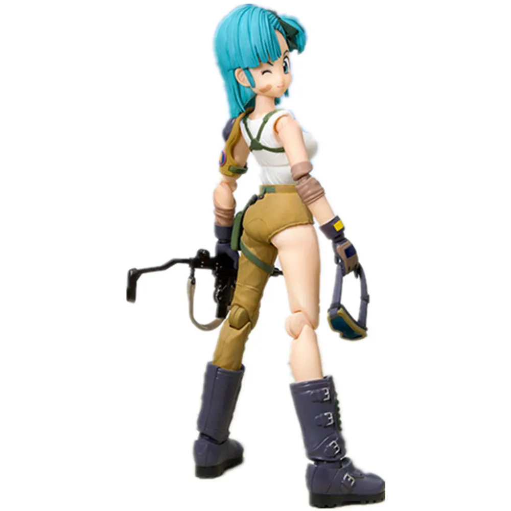 Dragon Ball Z Bulma ПВХ Фигурки 130 мм подвижный Жемчуг дракона супер Аниме Фигурка Bulma игрушка DBZ