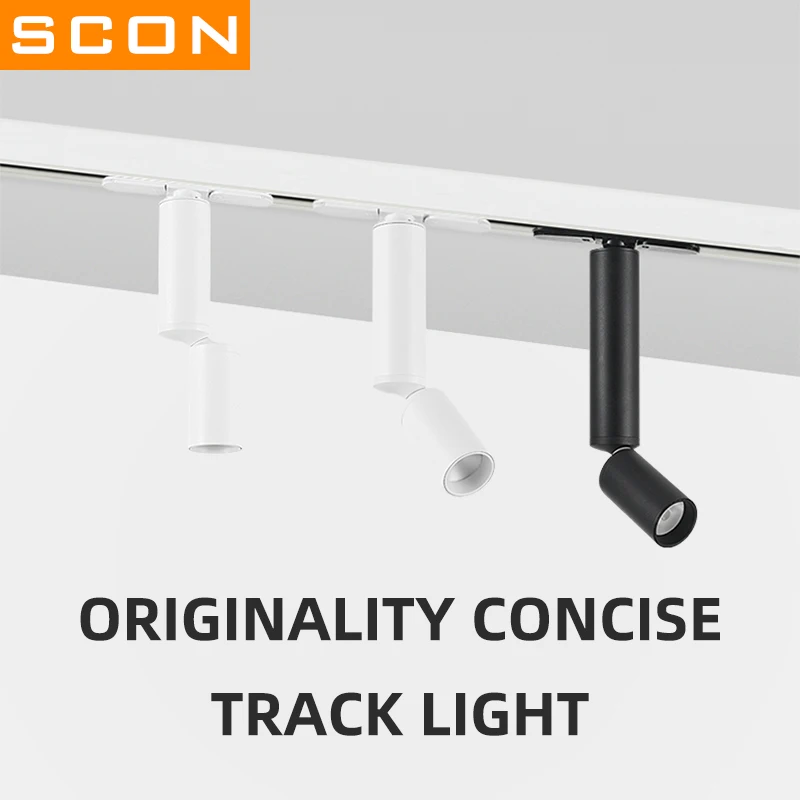 

SCON Originality Concise Track Light Adjustable 3000K 4000K CRI Simple Elegant Intelligence Dimming for Indoor Lighting