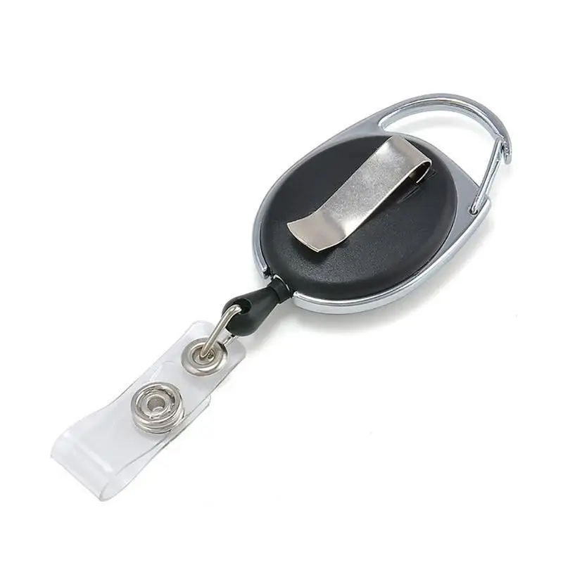 

1 x Retractable Reel Badge Lanyard Name Tag Key Ring Card Holder Clip Keyrings