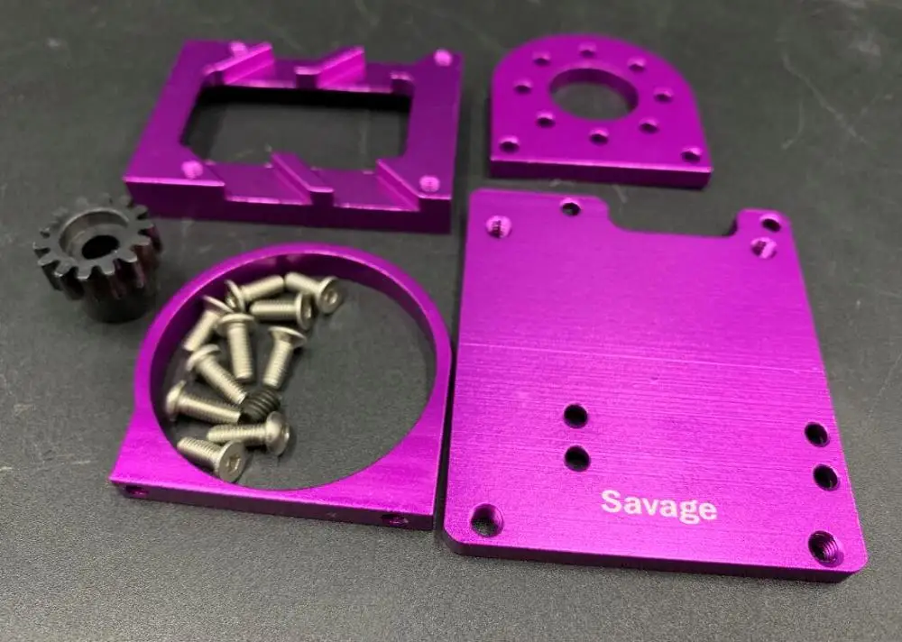 Hpiサベージ1/8 sscale rcトラック4.6変換モーターマウントキットに