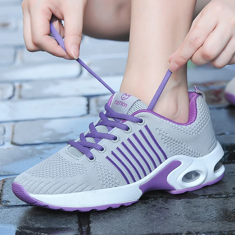 High Quality Mesh Breathable Sneakers 2019 New Women Designer Top-Brand Running Shoes Zapatillas Plataforma Wedge Sports Shoes