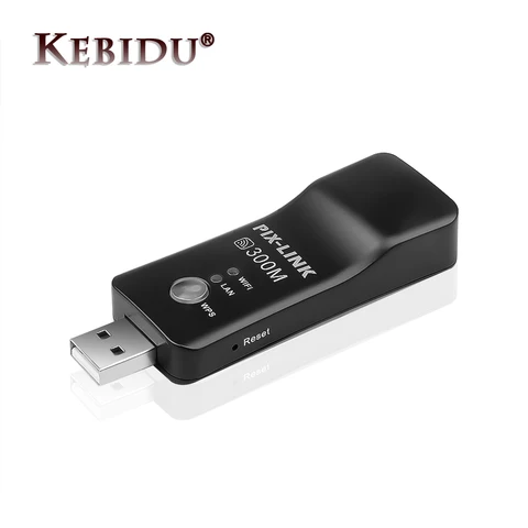 Universal Wireless TV Network Wifi Adapter WPS 300Mbps Wi-fi Repeater RJ-45 Network Cable For Samsung LG Sony HDTV