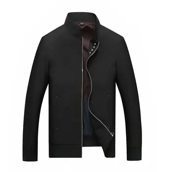 

Plus Fat plus Size Men's Wear Business Jacket Leisure Extra Large Zipper Belt Collar Long Sleeve Coat Jacket Outerwear