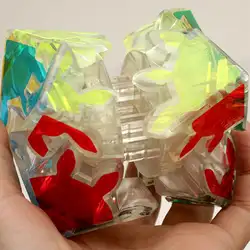 2019 Новое поступление Z cube прозрачный 2x2 Magic gear кубическая Головоломка с быстрым кубом игрушка