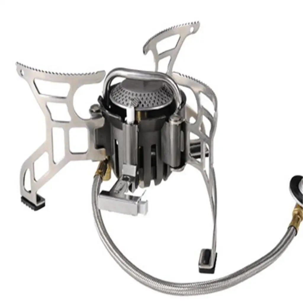 Portable Outdoor Folding Gas Stove Mini Split Burner Backpacking Hiking Camping Picnic Cooking Cook Tool