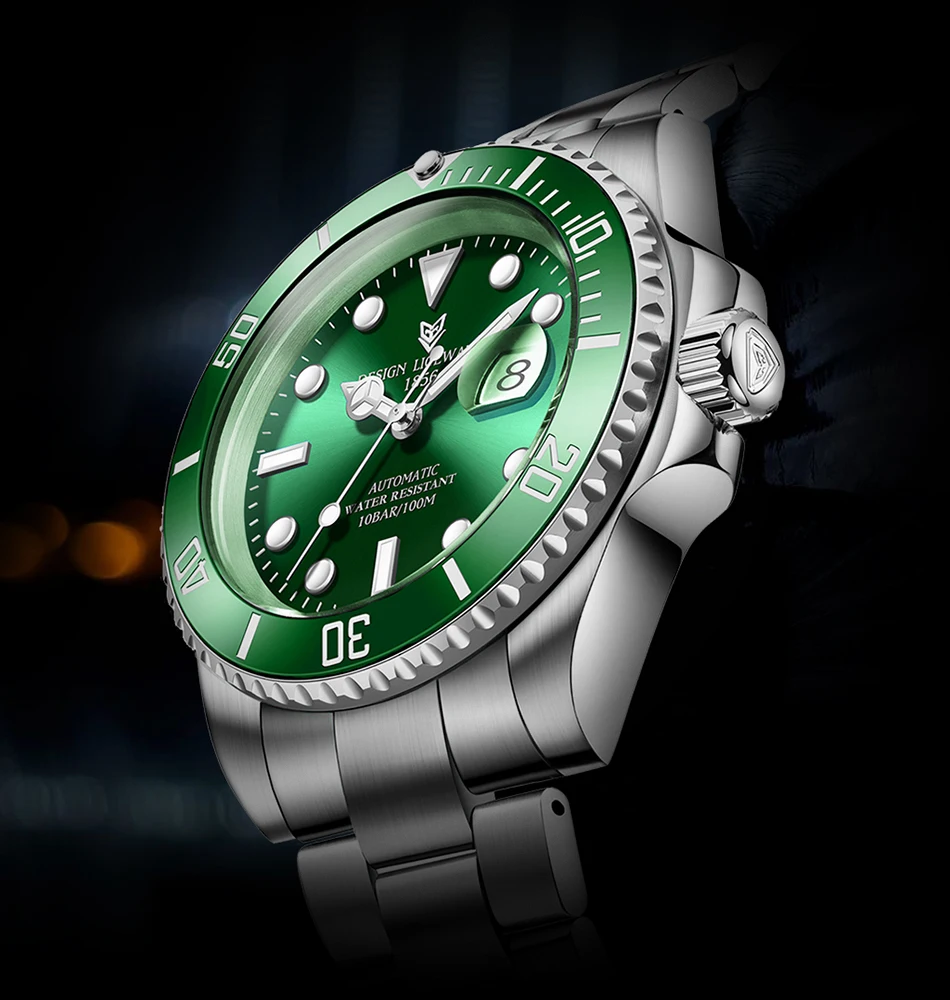 2022 LIGE Watch Men Automatic Mechanical Tourbillon Clock Fashion Sapphire Glass 316L Steel 100 Waterproof Watches NH35 Movement