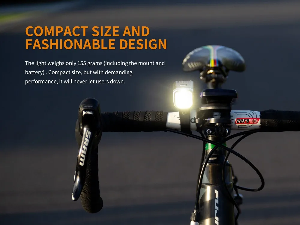 Fenix BC25R Micro USB Перезаряжаемый велосипед свет Cree XP-G3 светодиодный 600 люмен Велосипедный свет Встроенный 2600mAh литий-ионный аккумулятор