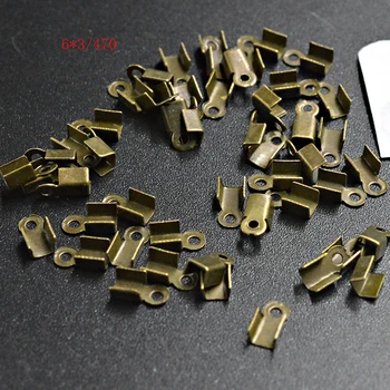 

FLTMRH 230pcs 6*3mm Color Necklace/Cord Crimp End Tips Caps Beads W/Loop