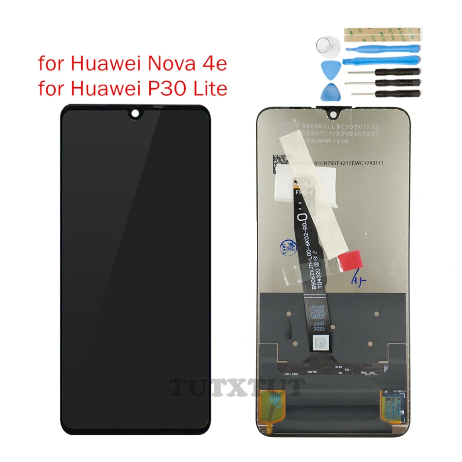 ЖК-дисплей для Huawei P30 Lite сенсорный экран с дигитайзером в сборе Nova 4E 10 точек