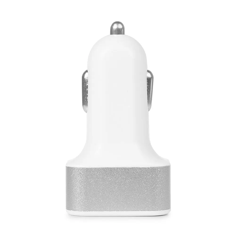 3 порта USB 1A 2A 2.1A 5 Вт автомобильное зарядное устройство мини для смартфона - Название цвета: Silver