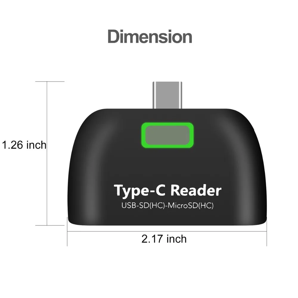 4 в 1 TYPE-C OTG кард-ридер концентратор SD/TF памяти расширения, тип-c к USB комбо