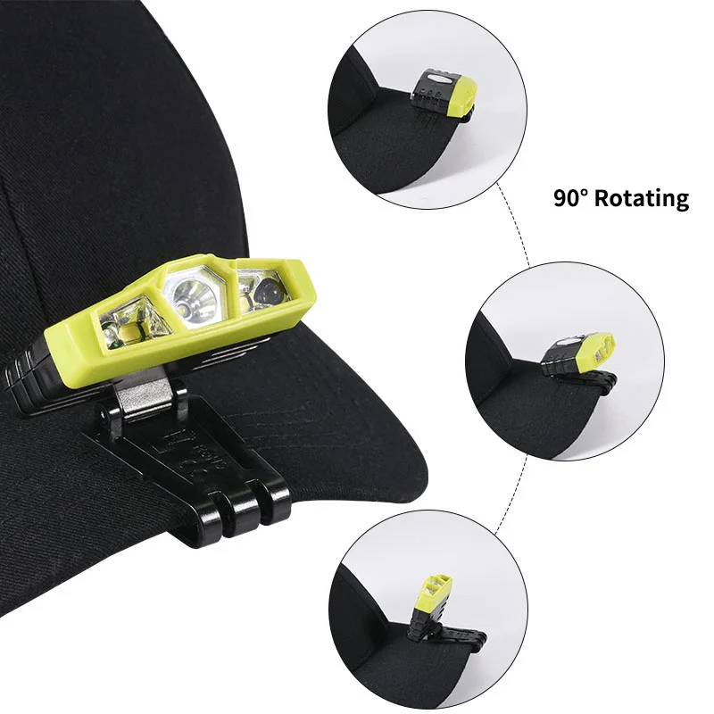 GIJOE cob cap light Индукционная фара мини-лампа датчик портативный свет водонепроницаемый usb Перезаряжаемый встроенный аккумулятор