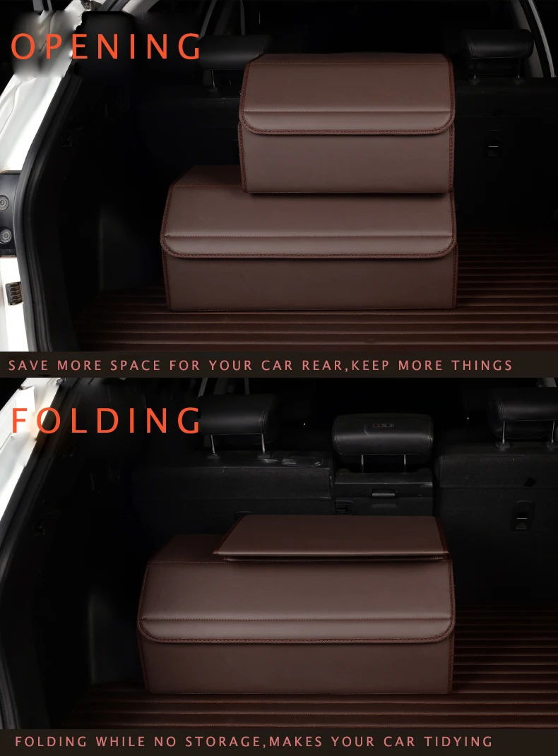E-FOUR органайзер для багажника автомобиля для внедорожника органайзеры для багажника складной багажник органайзер для хранения груза из искусственной кожи коробка для автомобильных аксессуаров