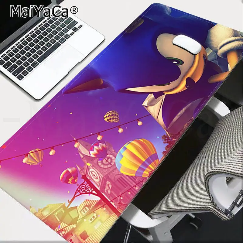 Lock Edge 30x80cm MaiYaCa Соник Ежик большой коврик для мыши ПК компьютерный коврик скорость/контроль версия большой игровой коврик для мыши - Цвет: Lock Edge 30x80cm