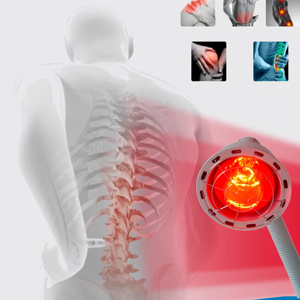 E27 Светодиодный свет лампы терапевтическая инфракрасная лампа 275 Вт Отопление физиотерапия лампа красота полный корпус назад облегчение боли в колене освещение