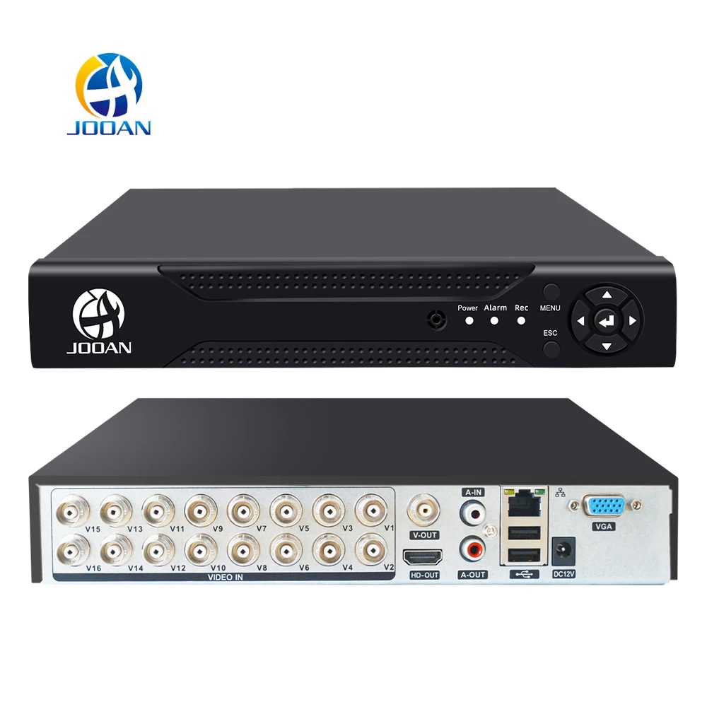 16CH DVR  TVI AHD Analog  IP Cameras HD P2P Cloud H.264 VGA HDMI 16CH DVR Recorder Video Recorder With 2TB Hard Disk