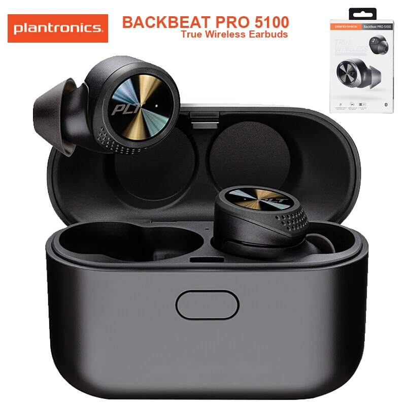 Беспроводные наушники PLANTRONICS BACKBEAT PRO 5100 с водонепроницаемостью IPX4, Bluetooth 5,0, наушники BackBeat App на iOS Android