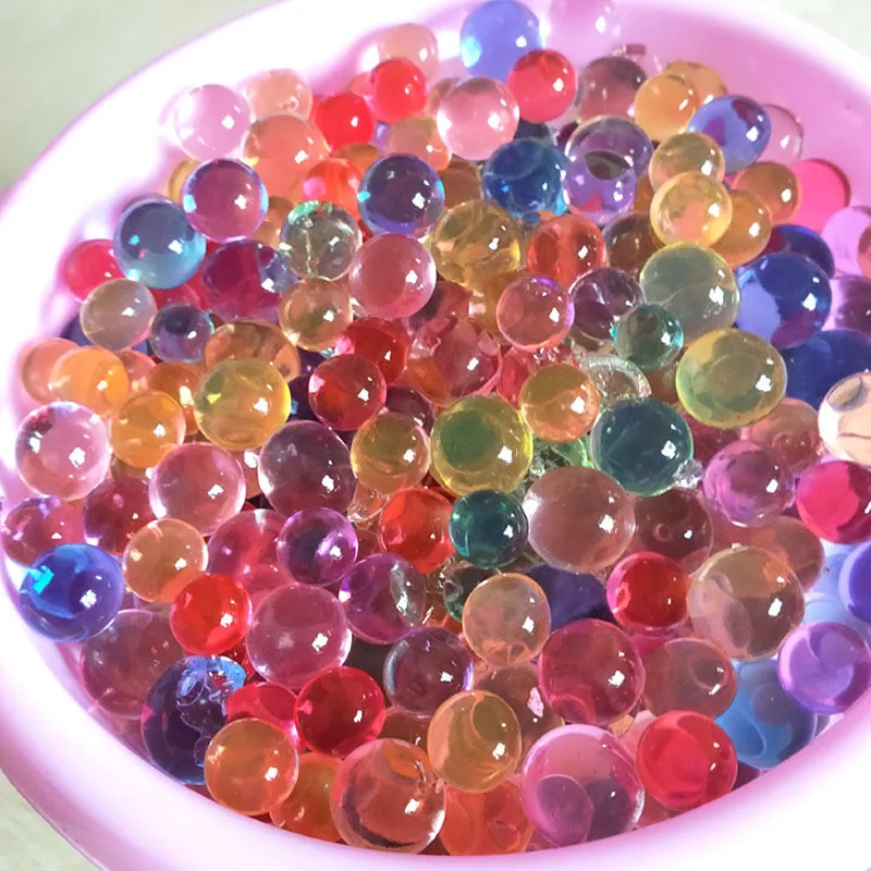 Kids Toy Water Beads Crystal Soil Mud Hydrogel Gel Magic Growing Up Water Balls Bullet Wedding Home Potted Decoration Diy Toys