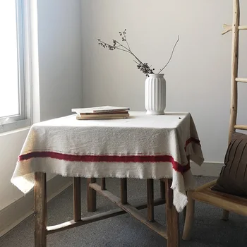 

Vintage Cotton Linen Table Cloth Anti Dust Table Cover Tablecloth Food Photography Background Home Office Decor