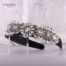 YouLaPan S237-FG, модные роскошные блестящие стразы, повязка на голову, свадебный камень, ободок для волос, женские аксессуары для волос, свадебные украшения для волос
