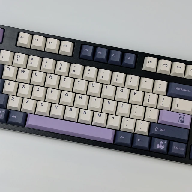 Gmk amethystキーキャップ,140キーのセット,Bluetooth,昇華型,Cherry ...