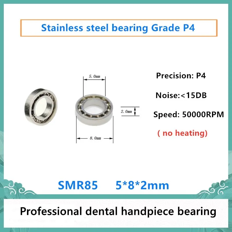 20-pz-di-alta-qualita-dentale-manipolo-cuscinetto-smr85-5x8x2mm-p4-cuscinetti-a-sfera-in-acciaio-inox-50000rpm-senza-riscaldamento