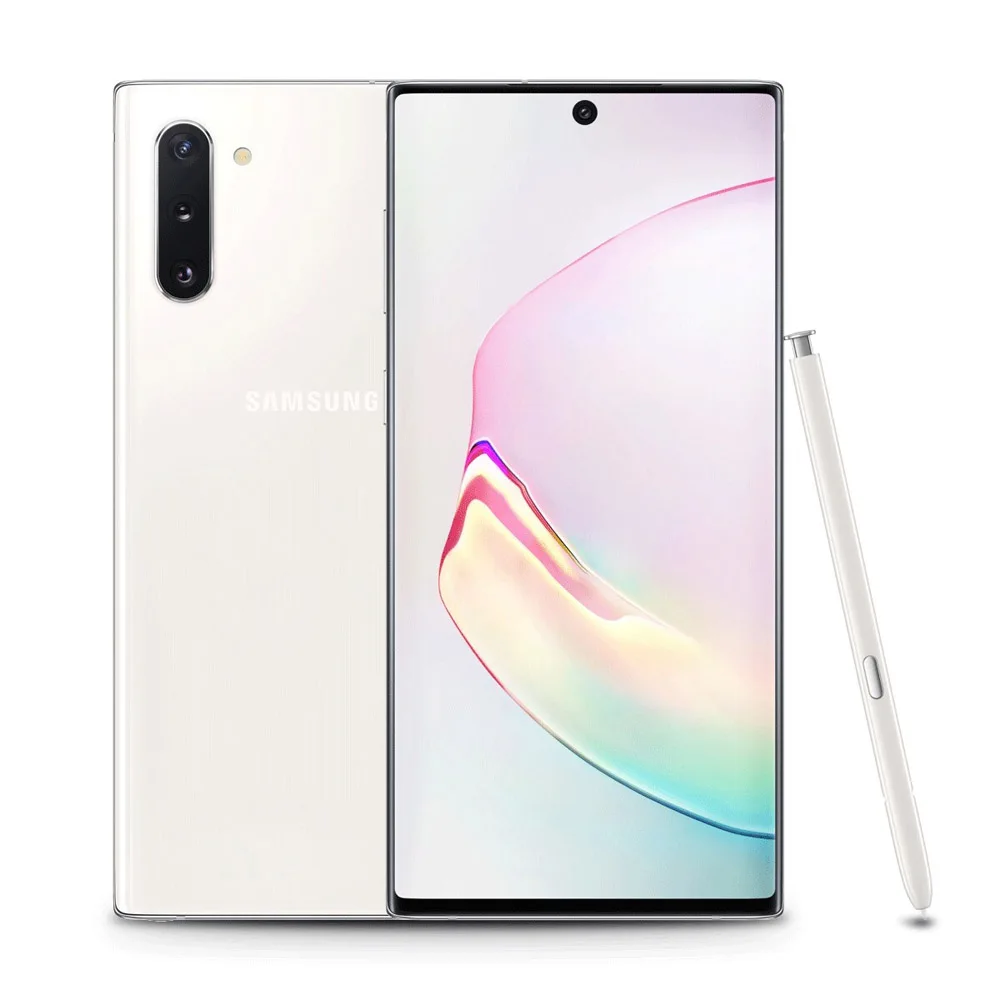 Samsung Galaxy Note 10 Plus N975U1 Note10+ N975U 256GB ROM 12GB RAM Octa Core 6.8" Snapdragon 855 LTE Original Mobile Phone refurbished samsung phones