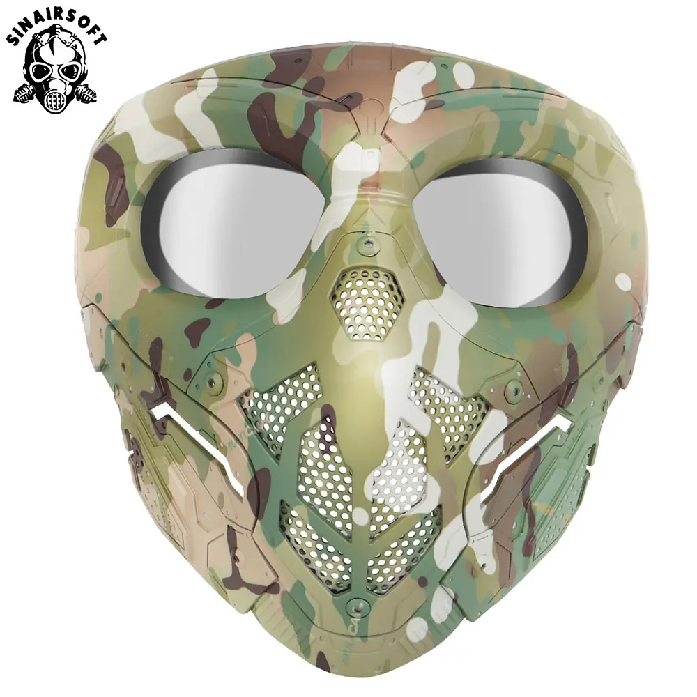 

Tactical Lurker Masks Shooting Hunting Paintball Masks Men Full Face Airsoft Cycling Hiking Comfortable CS Hunting Military Mask