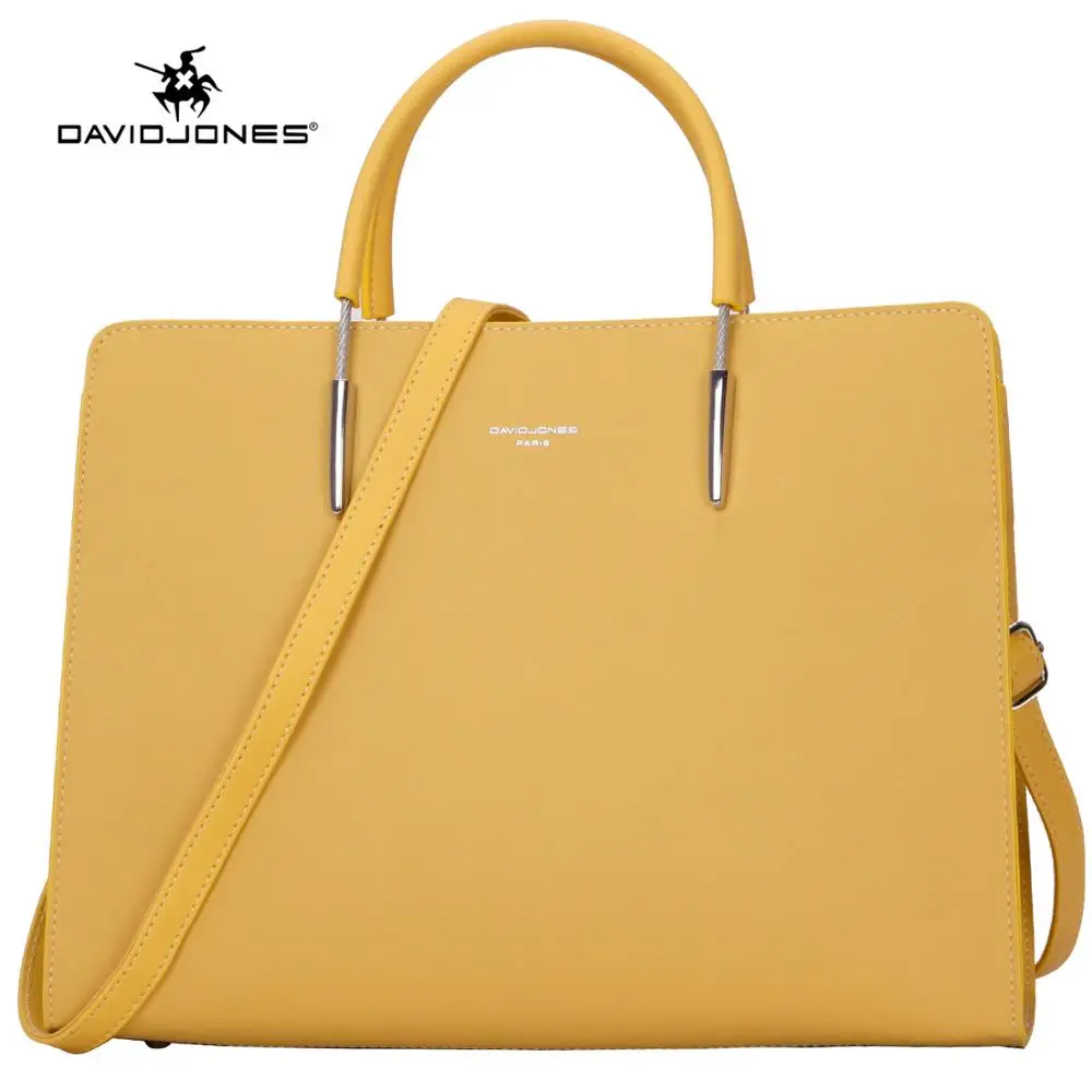 Женская сумка из искусственной кожи DAVID JONES большая однотонная через плечо