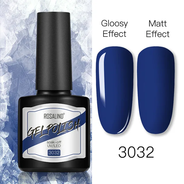 ROSALIND 8ml Gel Nail Polish Shiny Matte Effect Gel Polish For Manicure Nail Art Design Semi Permanent Painting Varnishes Gel RS17-3032