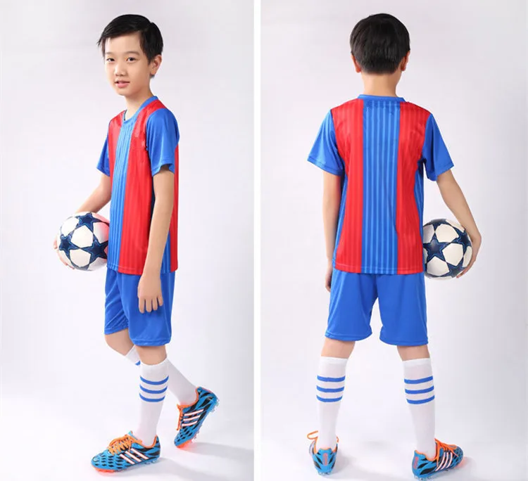 Children Soccer Uniform Sparkling Style with Logo Jersey Children Performance Soccer Uniform CHILDREN'S Game Only Jersey Number