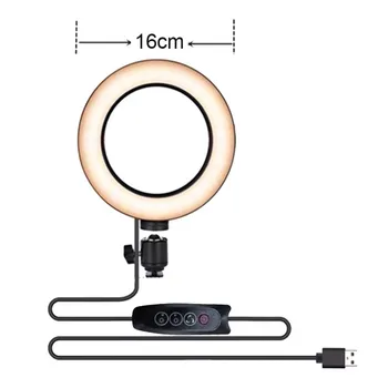 

5500K Ring Light with Stand LED Camera Selfie Light Ring for iPhone Tripod and Phone Holder for Video Photography