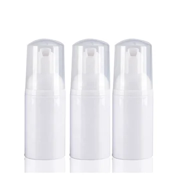 

50pcs/lot 30ml HDPE PET Empty White Cosmetics Foamer Container 30ml Foam Pump Bottle