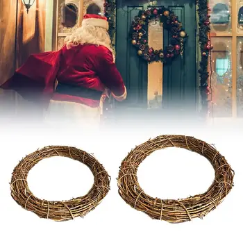 

Vines Garland Pendant Rattan Ring Wall Mount Flower Vine Rattan For DIY Wedding Decoration Wreath Flower Christmas Accessories