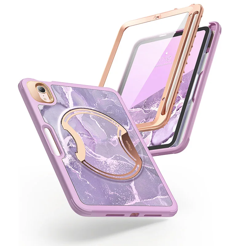 para Ipad Mini Case 2023 Clayco Nebulosa Caixa Protetora Resistente de Corpo Inteiro com Embutido Protetor de Tela Suporte de Lápis - Imagem 2