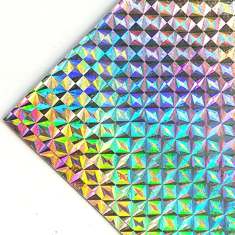 KKWEZVA 8pcs Fishing Lure Sticker 10*20cm Holographic Adhesive Film Flash Tape Fly Bait Lure Making Holographic Film Tape